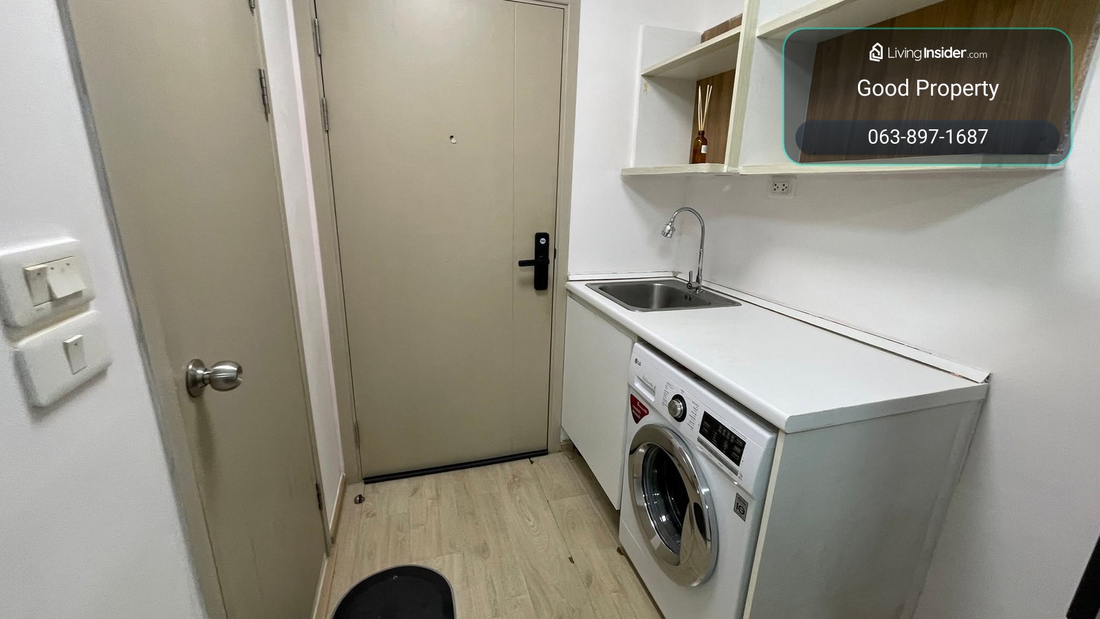 Elio Sukhumvit 64 has a washing machine, fully furnished, price 10,000 baht. – รูปที่ 3