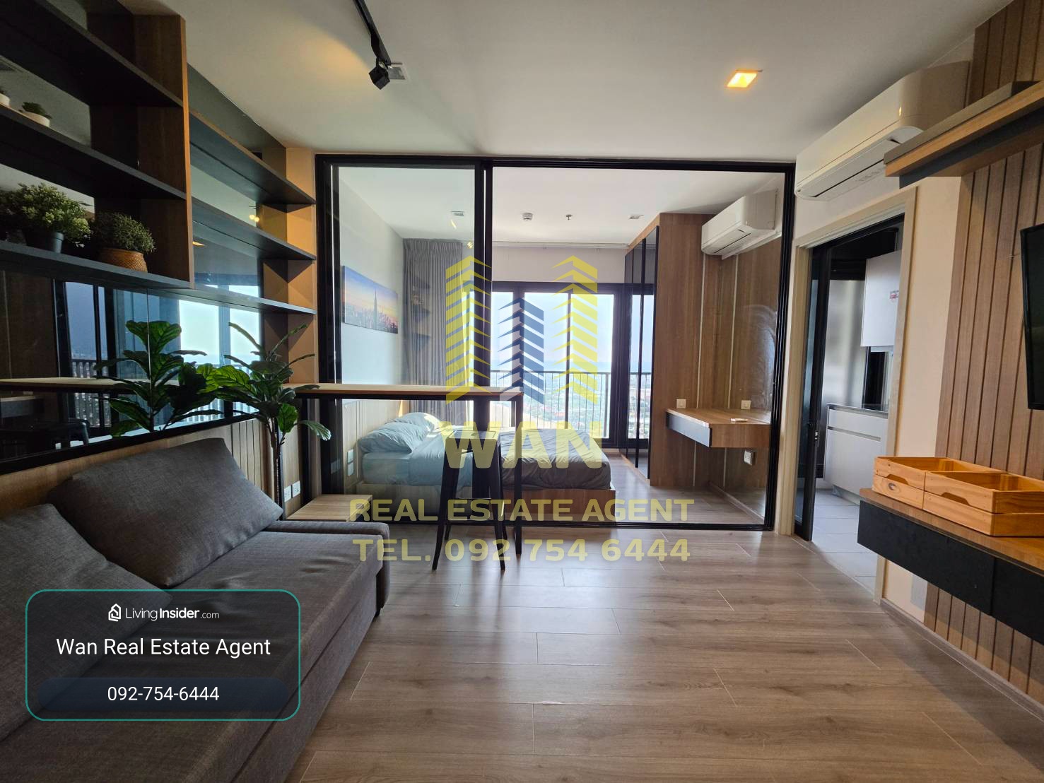 ให้เช่า politan ชั้น 54  ขนาด 31 ตร.ม. วิวแม่น้ำ ตกแต่งสวยมาก ครบ  พร้อมอยู่ – รูปที่ 2