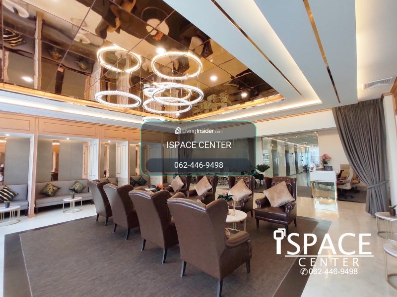 Office for rent, next to MRT Rama 9 and near MRT Phetchaburi, only 180 meters, there is a partition for the executive room. ready to carry a notebook to work No need to decorate the office on a grade A office, the price includes everything. – รูปที่ 3