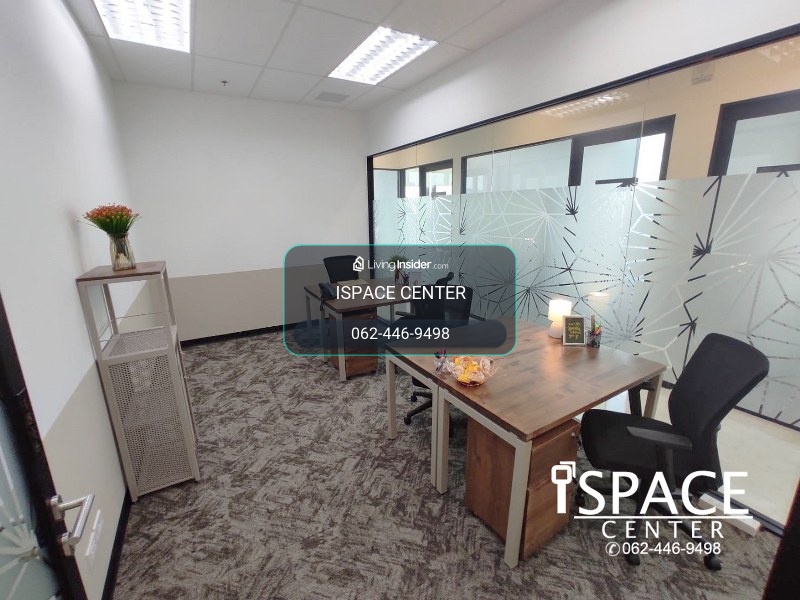 Office for rent, next to MRT Rama 9 and near MRT Phetchaburi, only 180 meters, can carry a notebook to work straight away No need to decorate the office by yourself. in grade A office – รูปที่ 2