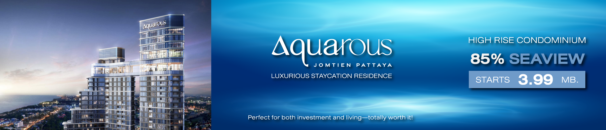 NEW Project (Lead Gen) Aquarous Jomtien Pattaya